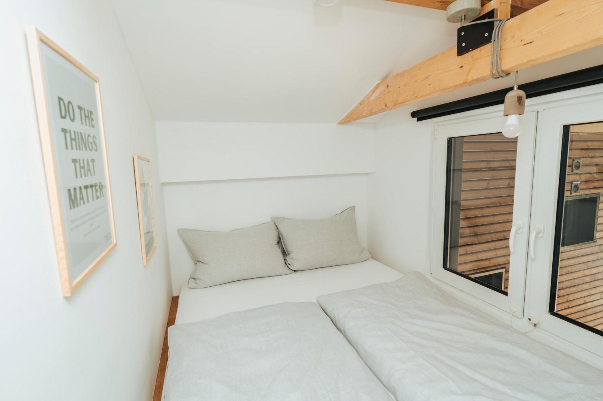 Modernes Tinyhouse Trailer Cabins Am Waldrand - Mit Seezugang Eging Exterior foto