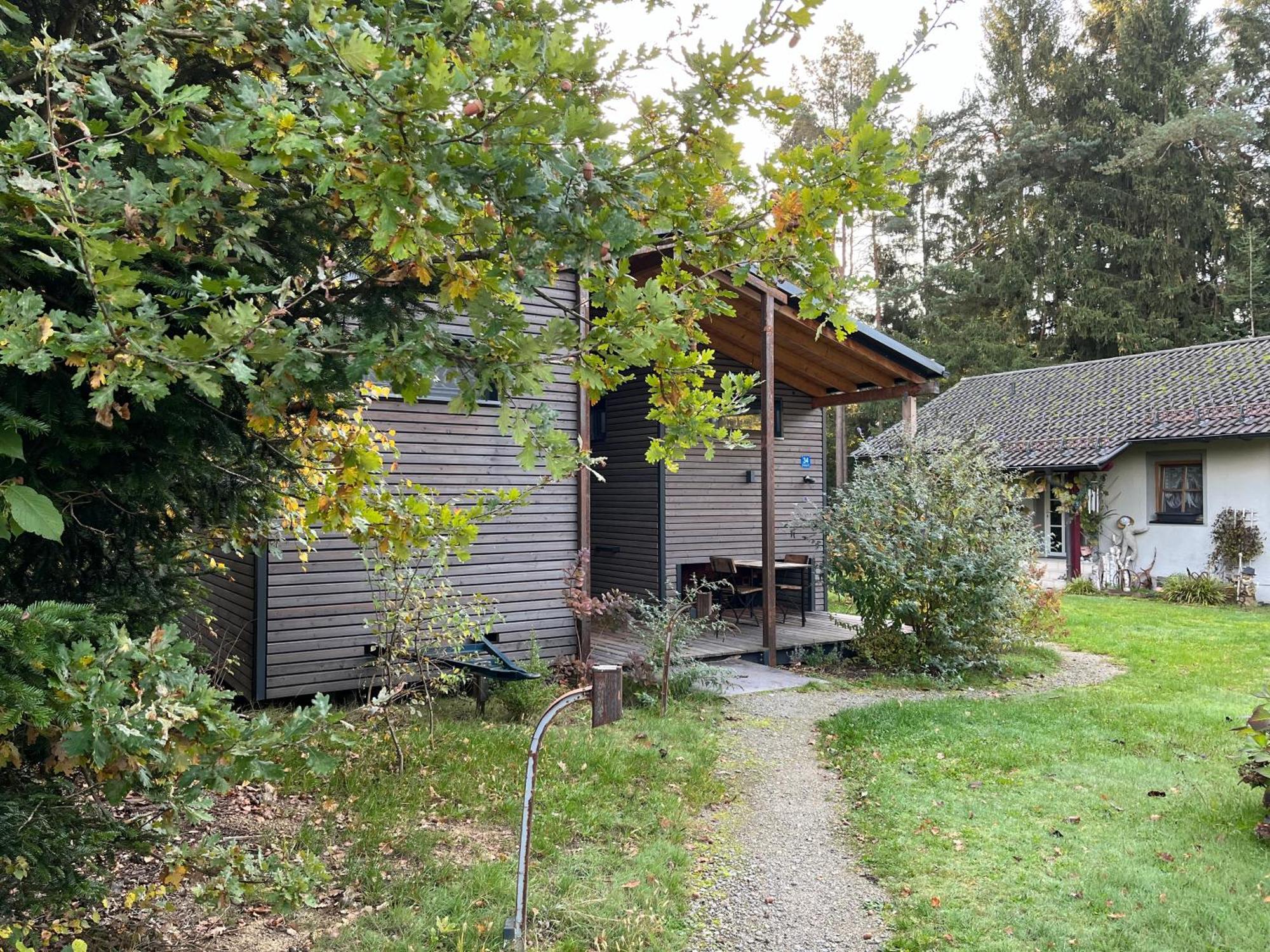 Modernes Tinyhouse Trailer Cabins Am Waldrand - Mit Seezugang Eging Exterior foto