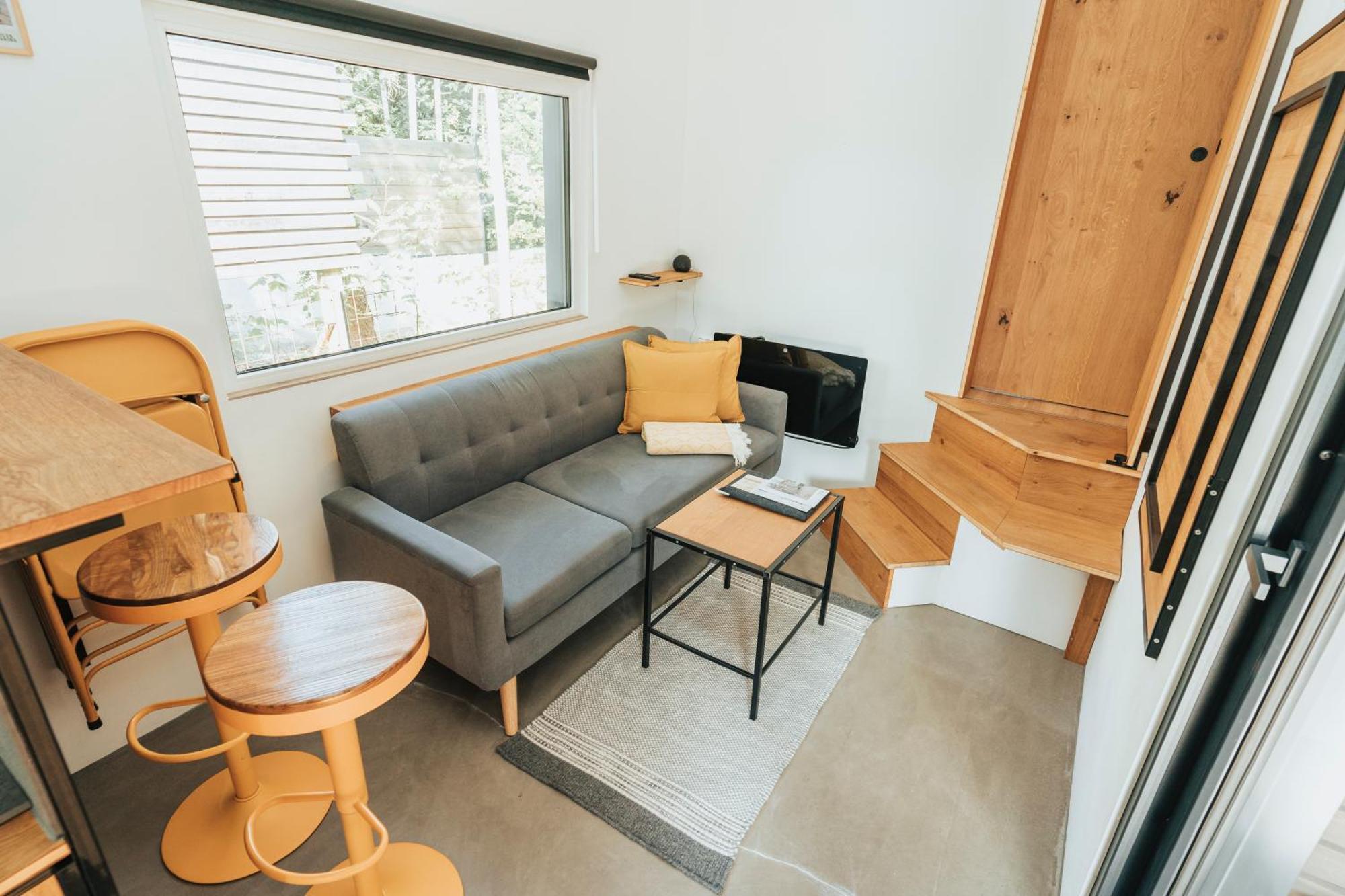Modernes Tinyhouse Trailer Cabins Am Waldrand - Mit Seezugang Eging Exterior foto