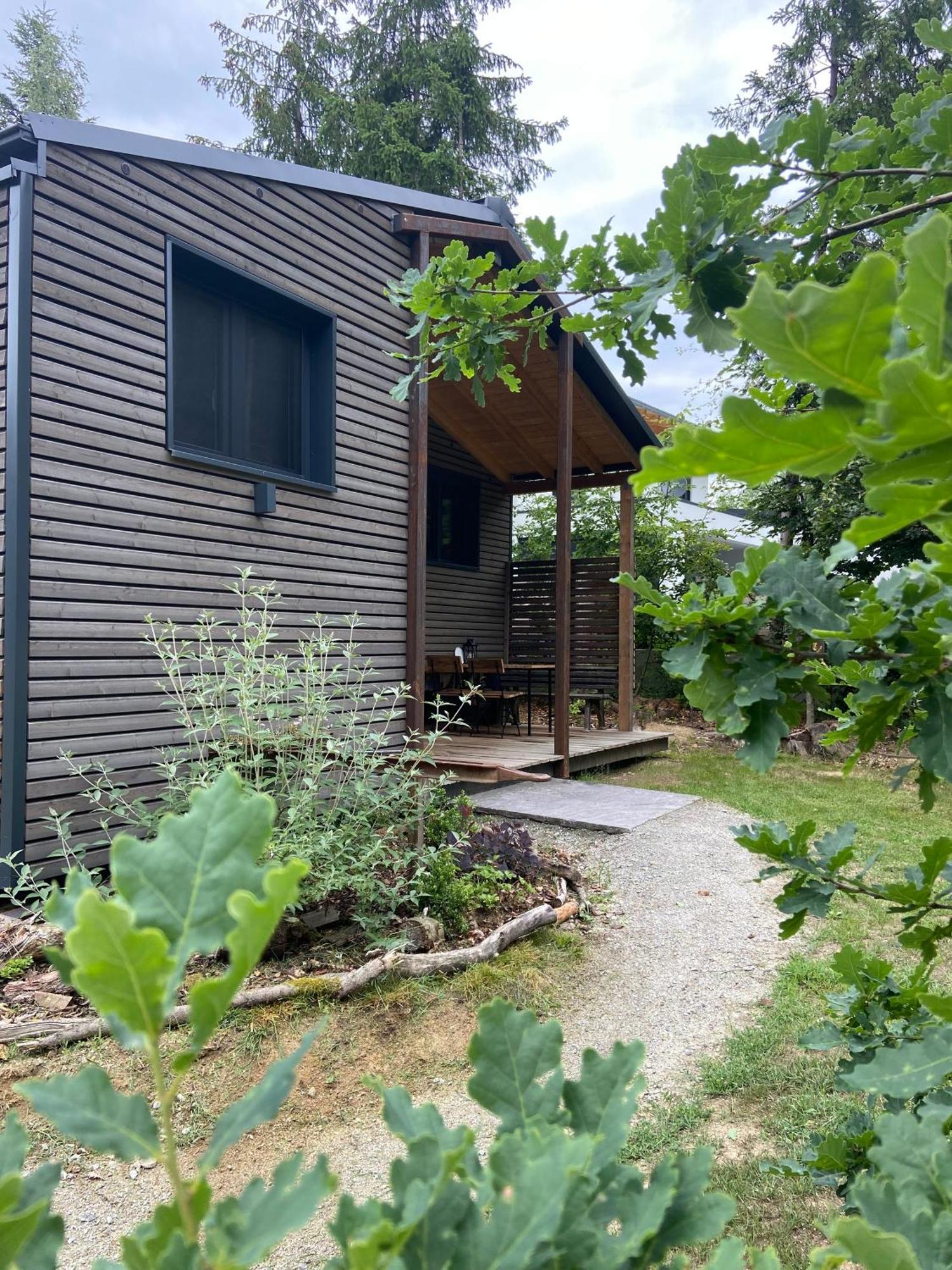 Modernes Tinyhouse Trailer Cabins Am Waldrand - Mit Seezugang Eging Exterior foto