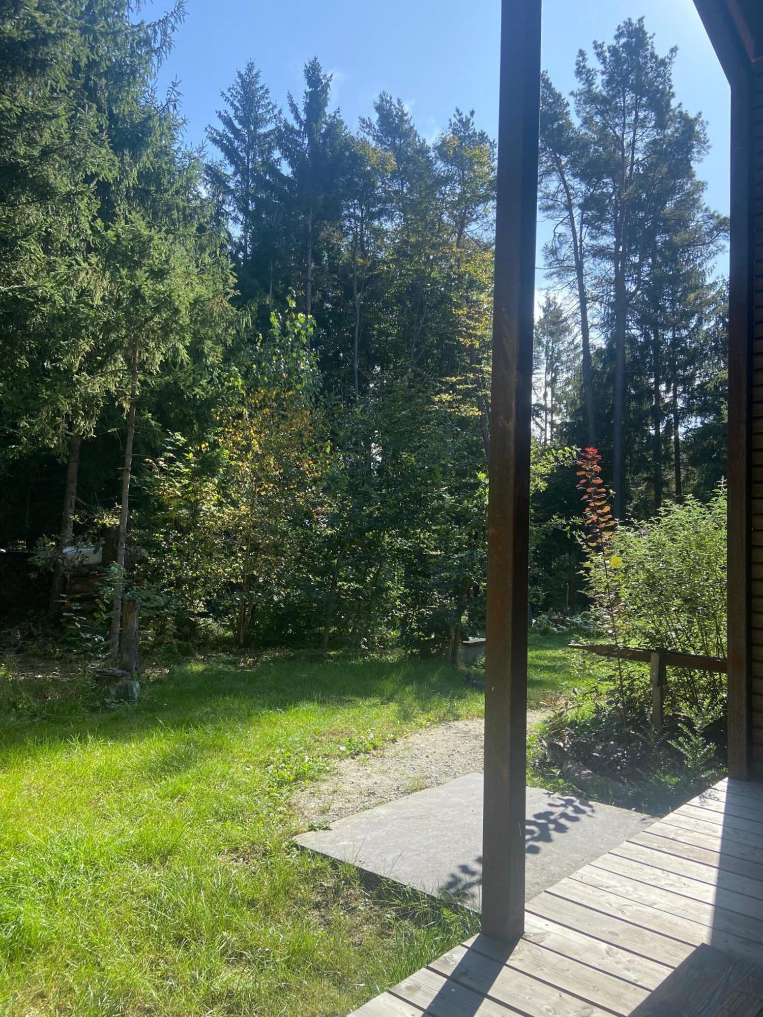 Modernes Tinyhouse Trailer Cabins Am Waldrand - Mit Seezugang Eging Exterior foto