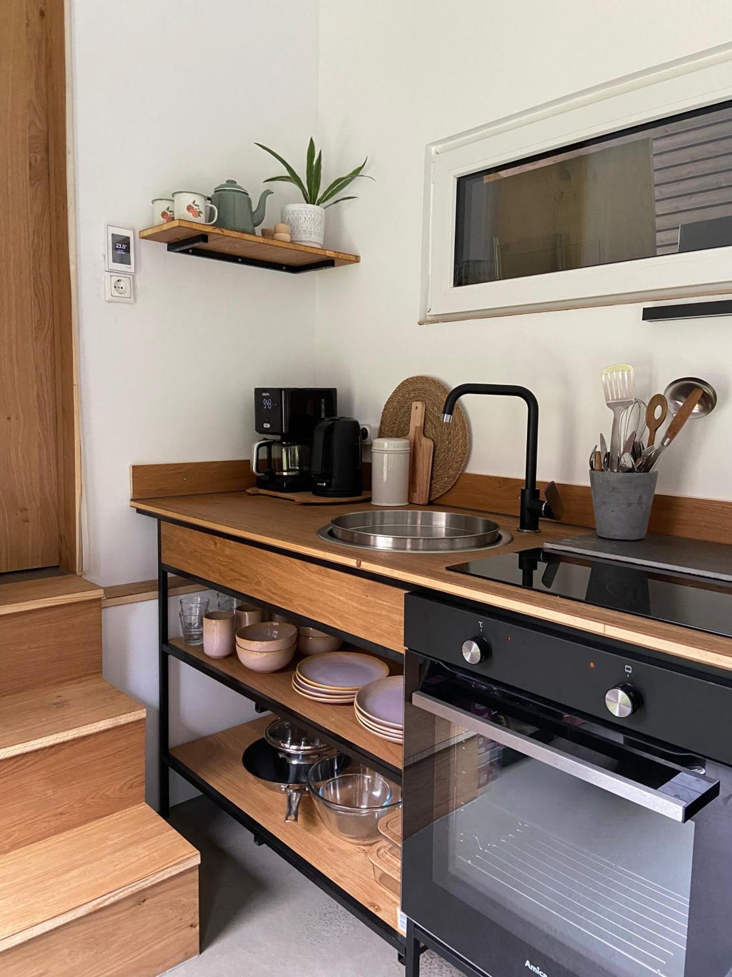 Modernes Tinyhouse Trailer Cabins Am Waldrand - Mit Seezugang Eging Exterior foto